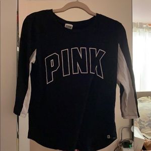 Pink mid-length sleeve top